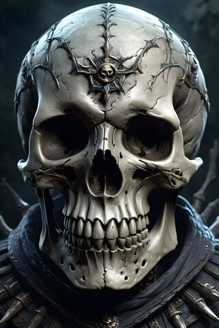 A Skull With A Large Head