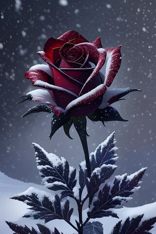 A Rose In The Snow