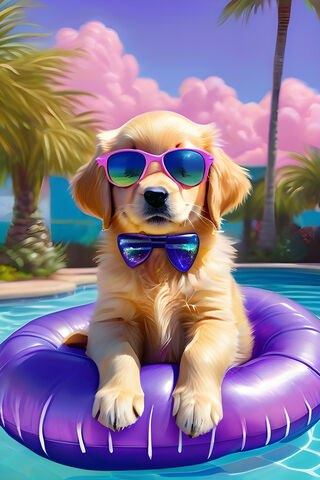 A Dog Wearing Sunglasses
