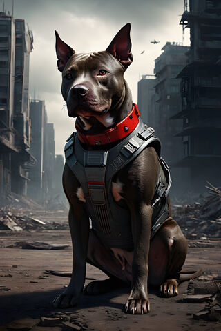 A Dog Wearing A Vest