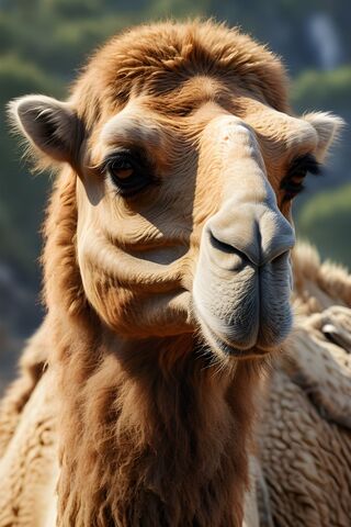 A Close Up Of A Camel