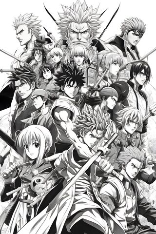 Epic Anime Heroes Unite..