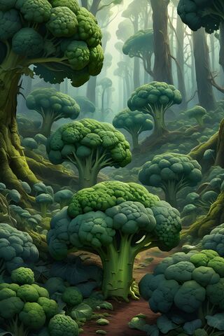 Enchanted Broccoli Forest 🌳🥦