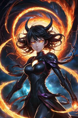 Enigmatic Sorceress 🌌🔥