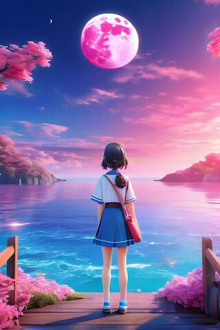 Dreamy Twilight by the Water 🌸🌙