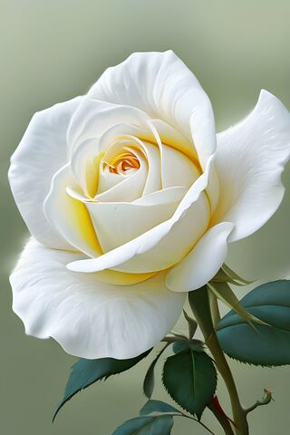 Elegant White Rose 🌹✨