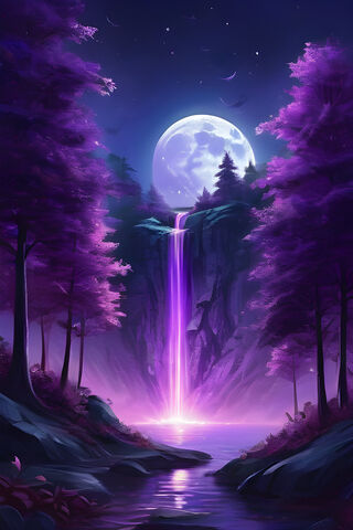 A Large Waterfall With ..