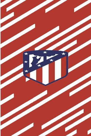 Atlético Madrid Logo on Bold Stripes ⚽️🇪🇸