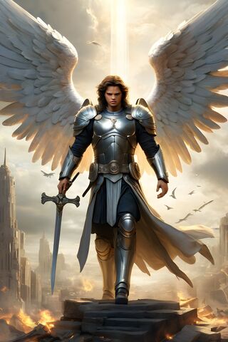 Celestial Guardian: The Angelic Warrior ✨⚔️
