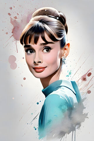 Actress Audrey Hepburn ..