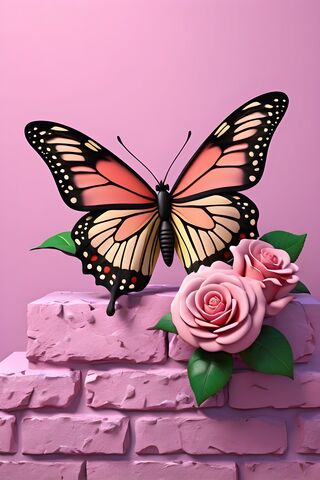 A Butterfly On A Flower