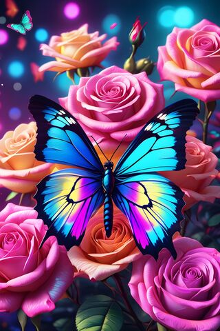 A Butterfly On A Flower