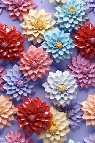A Group Of Colorful Flowers