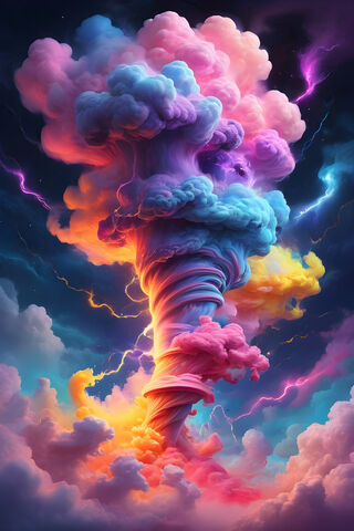 A Colorful Explosion In The Sky