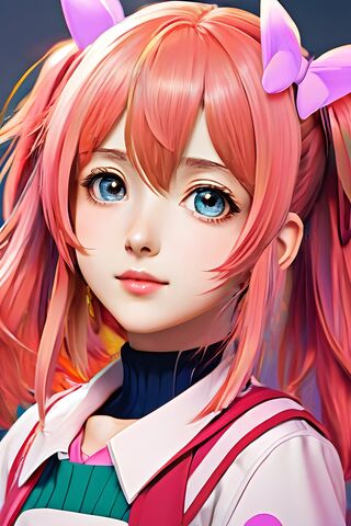 Charming Anime Girl wit..