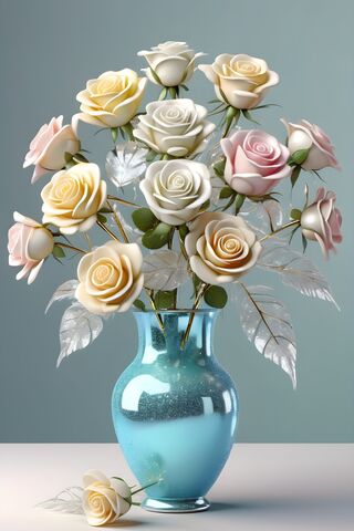 A Vase With Flowers