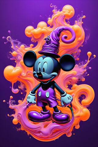 A Cartoon Character In A Blue Garment