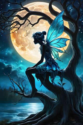 A Mermaid With A Blue Tail