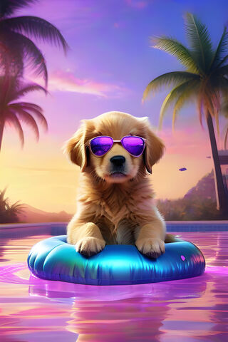 A Dog Wearing Sunglasses