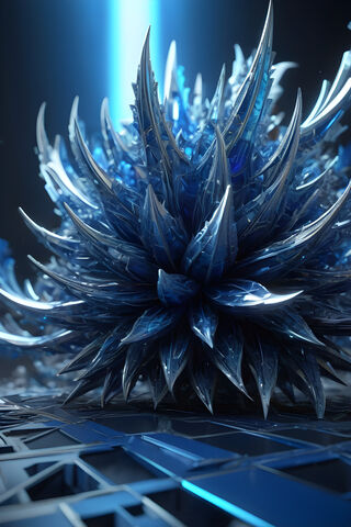 Abstract Blue Fractal