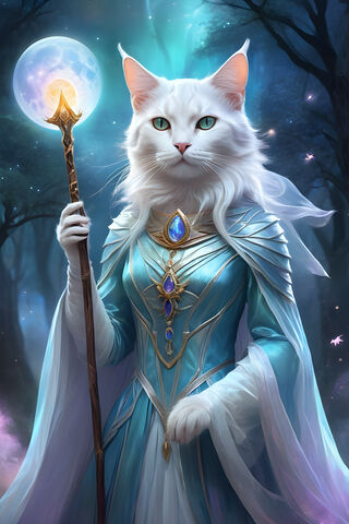 Mystical Feline Sorcere..