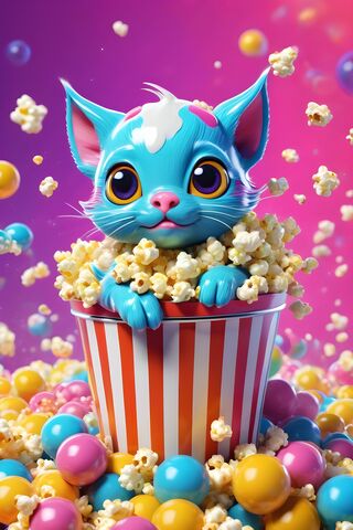 A Cat In A Bucket Of Eggs