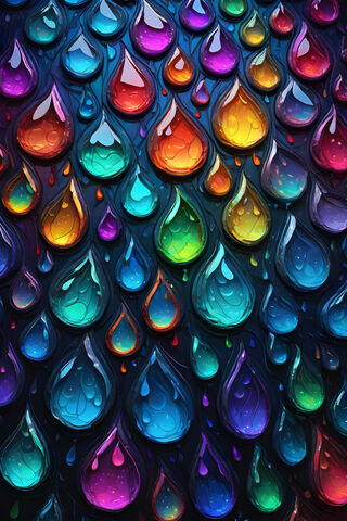 A Group Of Colorful Glass Bottles