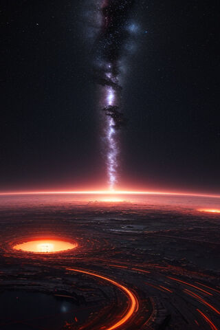 Cosmic Lava Flow 🌌🔥