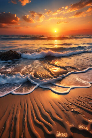 Serene Sunset Over the ..