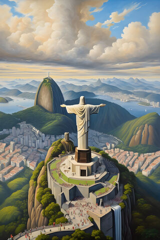 Christ the Redeemer: A Majestic View of Rio de Janeiro 🌄