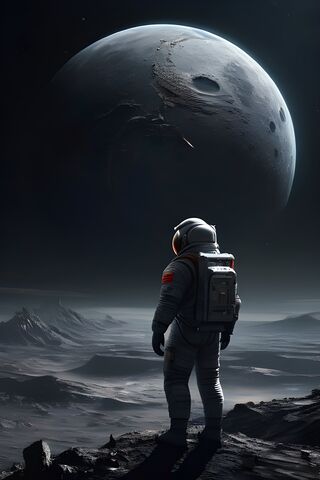 A Person In A Space Sui..