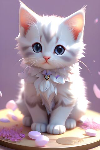 Adorable Fluffy Kitten ..