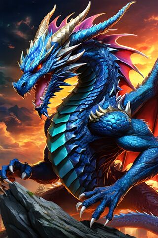 Majestic Blue Dragon 🐉✨
