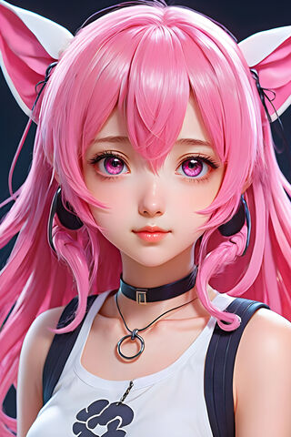 Enchanting Pink-Haired ..
