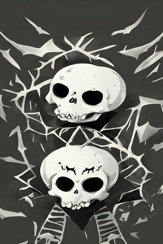 Spooky Skull Art 🎃💀