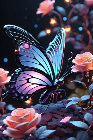 A Butterfly On A Flower