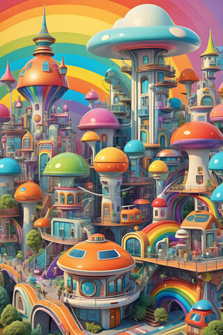 A Colorful Amusement Pa..