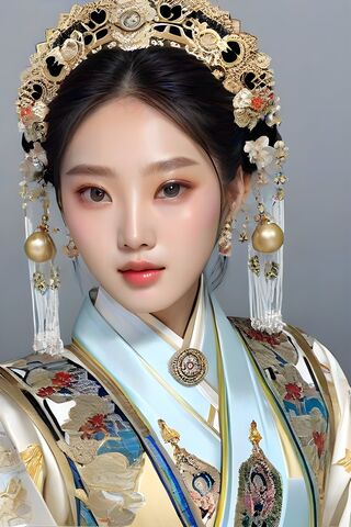 Elegant Beauty in Tradi..
