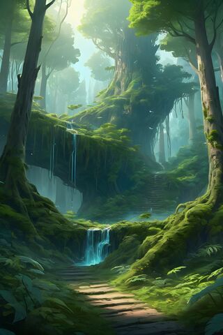 Enchanted Forest Oasis 🌳✨