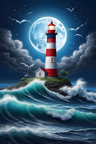 A Lighthouse On A Wave
