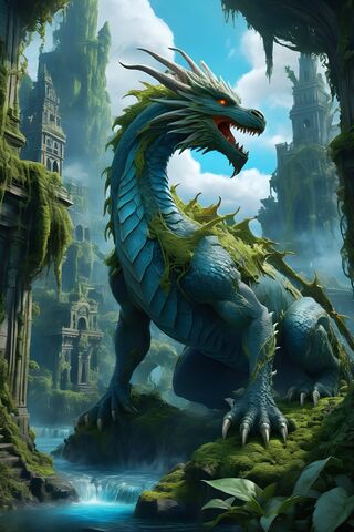 A Statue Of A Dinosaur