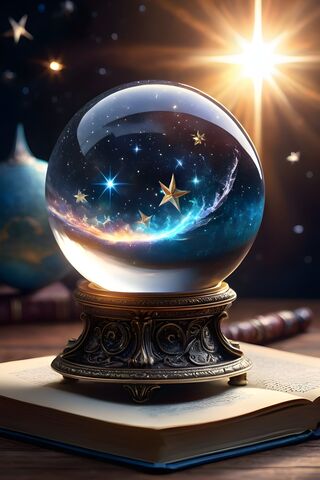 A Blue and Gold Globe