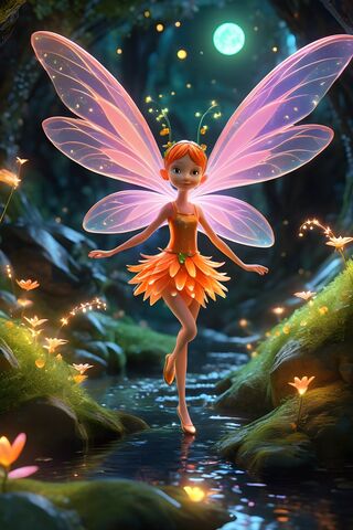 A Cartoon Character With Wings and Wings