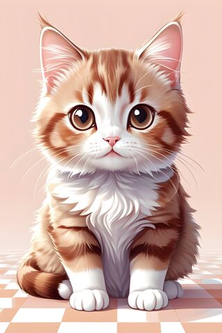 A Cat With Large Eyes