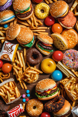 A Table Full Of Food