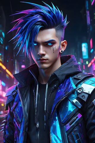 A Person With Blue Hair