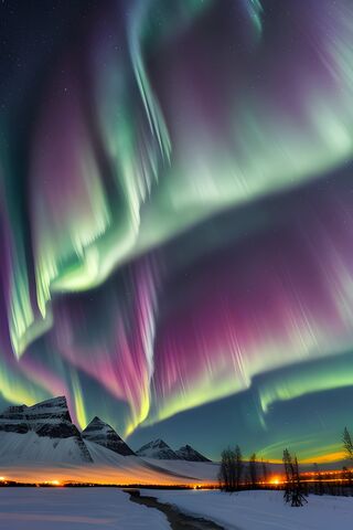 Dancing Colors of the Night Sky 🌌✨