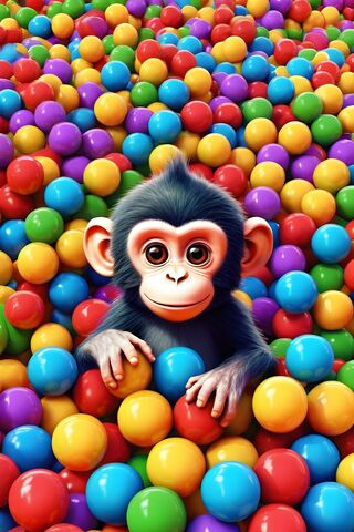 A Toy In A Ball Pit