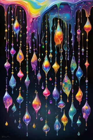 A Group Of Colorful Lights