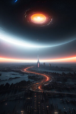 Cosmic Cityscape 🌌✨